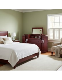 Cassettiera arte povera 13 cassetti con ribalta legno ciliegio 144x54x95 (74)