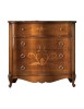 Cassettiera classica 3 cassetti ribalta legno noce bassano 127x56x121