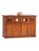 MOBILI 2G - MADIA CREDENZA ARTE POVERA 4 PORTE FINITURA ELITE L.130 P.50 H.85