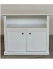 Mobile porta tv 2 ante legno shabby bianco 84x40x75
