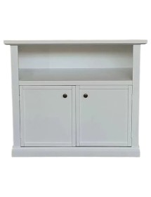 Mobile porta tv 2 ante legno shabby bianco 84x40x75
