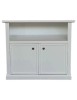 Mobile porta tv 2 ante legno shabby bianco 84x40x75