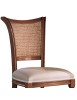 Sedia classica paglia di vienna imbottita tinta noce 49x55x96