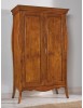 MOBILI 2G - ARMADIO 2 ANTE CLASSICO LEGNO FINITURA NOCE BASSANO 127x64x212