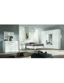 Armadio 2 porte scorrevoli legno frassino shabby bianco 275x60x248