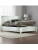 Letto matrimoniale shabby legno bianco frassino con contenitore 185x210x117