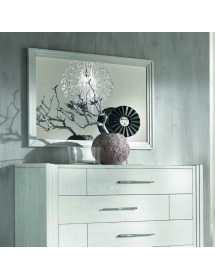 Gruppo 1 Cassettiera 2 Comodini shabby legno frassino bianco