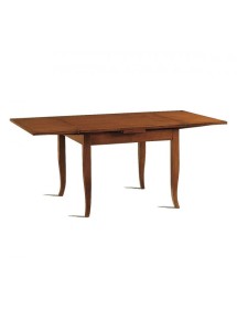 Set tavolo rettangolare 120x80 130x85 140x80 160x85 allungabile con 4/6 sedie imbottite