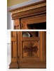 MOBILI 2G - VETRINA CLASSICA 2 ANTE GREZZA IN LEGNO L.168 P.52 H.217 VISTA FRONTALE