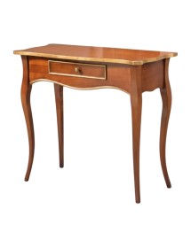 MOBILI 2G - CONSOLLE  1 CASSETTO FINITURA BASSANO +PROFILO FOGLIA  ORO