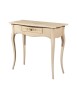 CONSOLLE LEGNO 1 CASSETTO AVORIO PATINATO DECORI 87x38x77