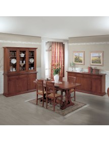 Soggiorno completo arte povera legno noce bassano