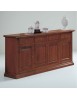 Credenza 4 porte arte povera bugnata legno noce vari colori 204X47X97