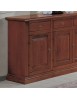 Credenza 4 porte arte povera bugnata legno noce vari colori 204X47X97