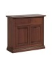 Credenza 2 porte arte povera bugnata legno noce vari colori 109X47X97