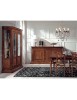 Vetrina classica 2 porte legno noce bassano 154X50X214