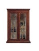 Vetrina classica 2 porte legno noce bassano 154X50X214