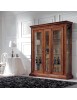 Vetrina classica 2 porte legno noce bassano 184X50X214