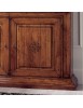 Credenza 2 porte 2 cassetti arte povera intaglio legno vari colori 184X58X118