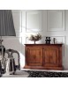 Credenza 2 porte 2 cassetti arte povera intaglio legno vari colori 184X58X118