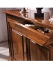 Credenza 2 porte 2 cassetti arte povera intaglio legno vari colori 184X58X118