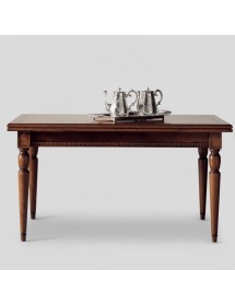 Tavolo allungabile rettangolare classico tornito vari colori 160X90x80