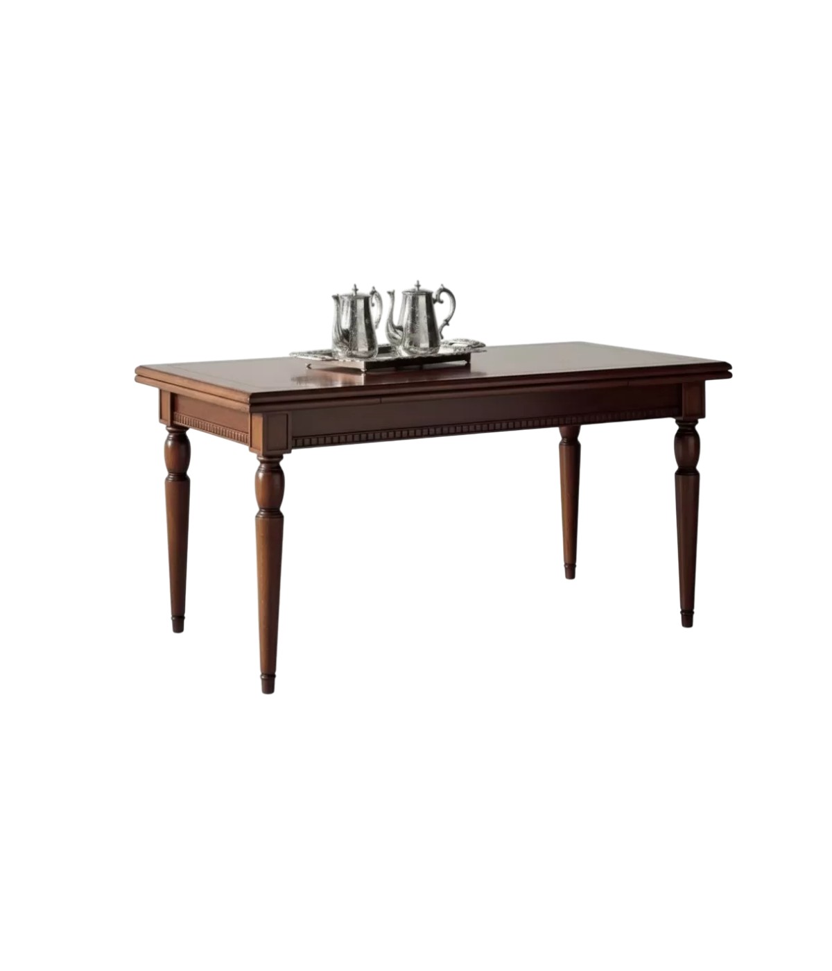 Tavolo allungabile rettangolare classico tornito vari colori 160X90x80