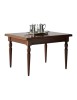 Tavolo allungabile quadrato classico tornito vari colori 110X110x80