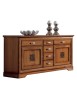 Credenza 2 porte 6 cassetti classica traforata legno vari colori 195X58X101