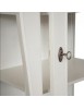 Vetrina sagomata 1 porta legno bianco 71x48x204 (3095)