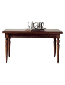 Set tavolo 160X90 arte povera allungabile con 6 sedie seduta imbottita