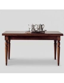 Set tavolo 160X90 arte povera allungabile con 6 sedie seduta imbottita