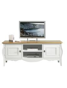 PORTA TV IN LEGNO SHABBY CHIC BICOLORE L.160 P.50 H.61 (3084)