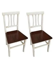 Set tavolo Allungabile Legno Bianco anticato noce 100x70 120x80 140x80 160x85 con 4/6 sedie