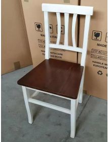 Set tavolo Allungabile Legno Bianco anticato noce 100x70 120x80 140x80 160x85 con 4/6 sedie