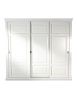 Armadio 3 porte scorrevoli legno shabby bianco 294x65x258