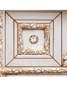 MOBILE BAGNO LEGNO BAROCCO AVORIO DECAPE' L.105 P.35