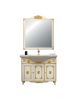 MOBILE BAGNO LEGNO BAROCCO AVORIO DECAPE' ORO L.105 P.35