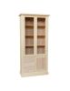 Vetrina arte povera 3 Porte 3 cassetti Legno Grezzo 90X42X186