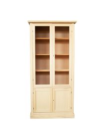 Vetrina arte povera 4 Porte Legno Grezzo 90X42X186