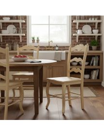 SEDIA PROVENZALE COUNTRY LEGNO MASSELLO SEDUTA LEGNO VARI COLORI