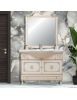MOBILE BAGNO LEGNO BAROCCO AVORIO DECAPE' L.105 P.35