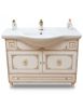 MOBILE BAGNO LEGNO BAROCCO AVORIO DECAPE' L.105 P.35