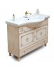 MOBILE BAGNO LEGNO BAROCCO AVORIO DECAPE' L.105 P.35
