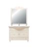 MOBILE BAGNO LEGNO BAROCCO AVORIO CON INTARSI L.105 P.35