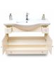 MOBILE BAGNO LEGNO BAROCCO AVORIO CON INTARSI L.105 P.35