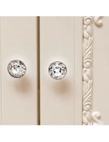 MOBILE BAGNO LEGNO BAROCCO AVORIO CON INTARSI L.105 P.35