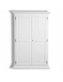 Armadio cucina arte povera legno 2 porte bianco 135X70X210