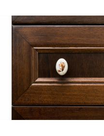 Colonna mobile bagno arte povera legno tinta noce 65x35x170