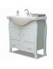 Mobile bagno classico legno grigio shabby chic L.85 P.50